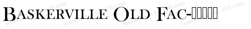 Baskerville Old Fac字体转换